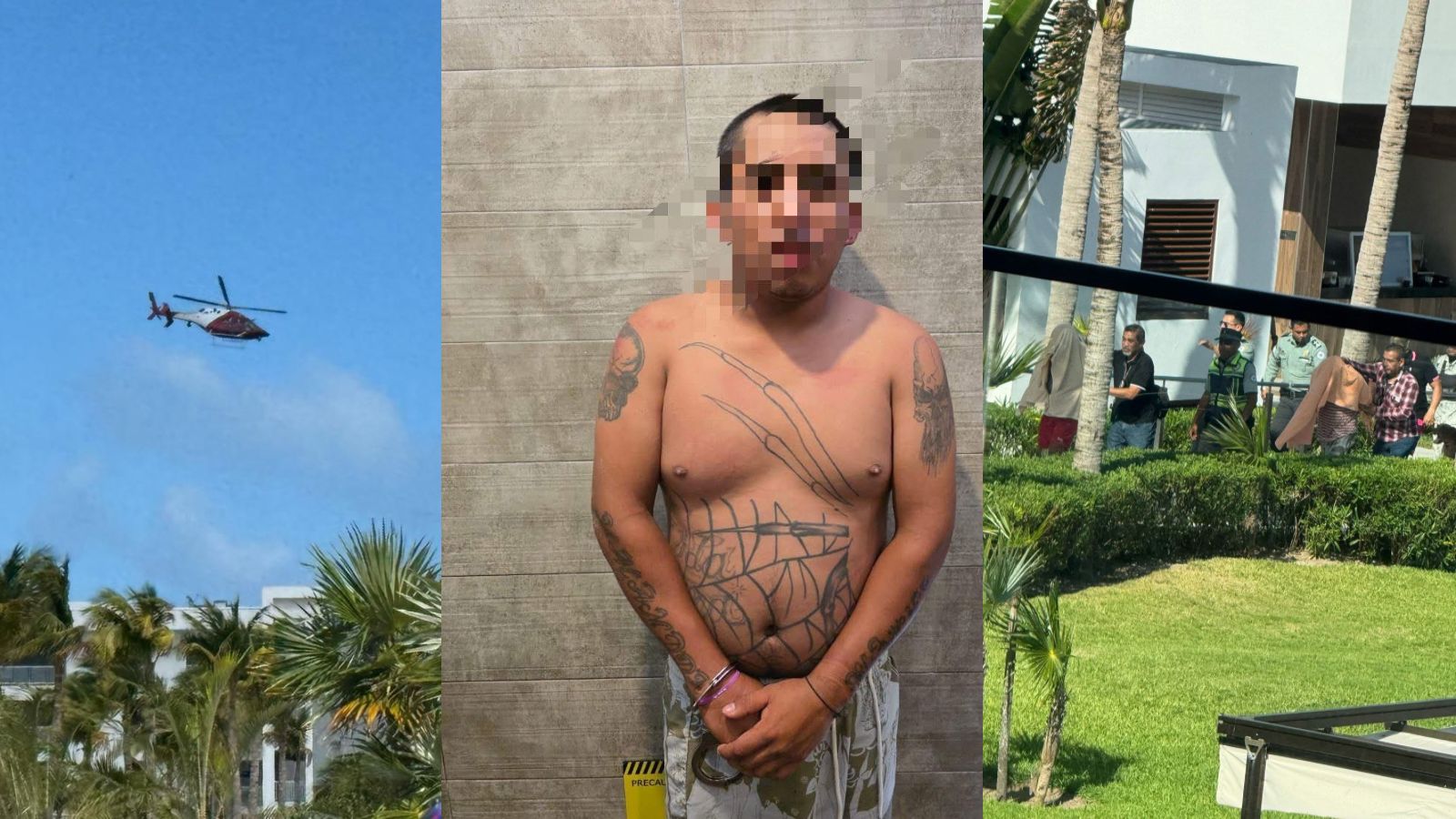 Abaten a presunto delincuente y aseguran armas en Costa Mujeres