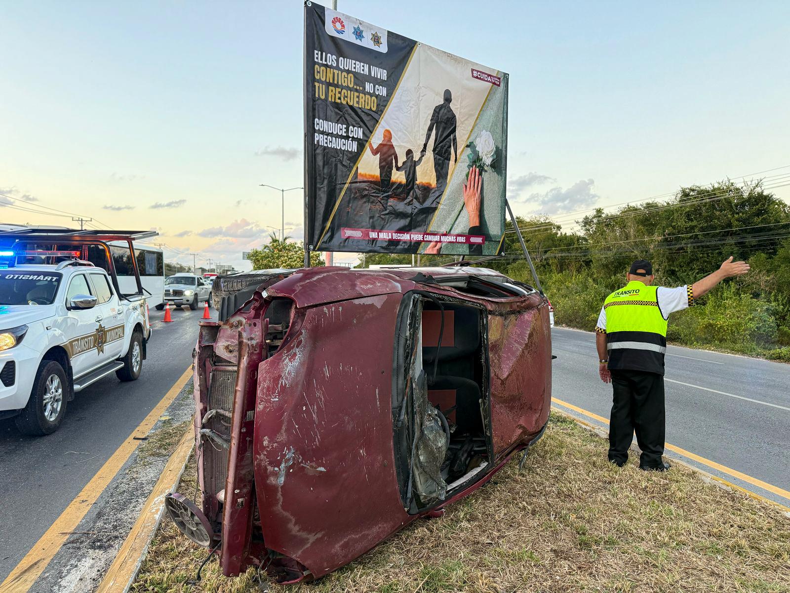 SMSCyT sacude conciencias con campaña vial en Cancún