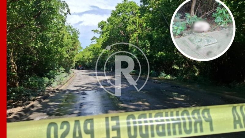 Dejan cuerpo ensabanado camino a Costa Mujeres
